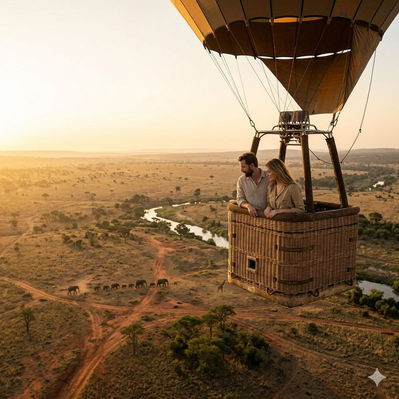 African hot air balloon safari 